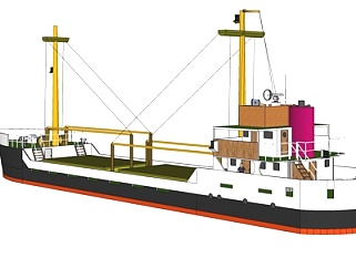 现代大型油船su模型