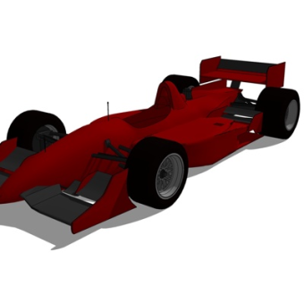 现代F1方程式赛车su模型