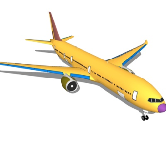 现代大型客机su模型