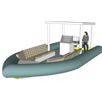 现代快艇su模型