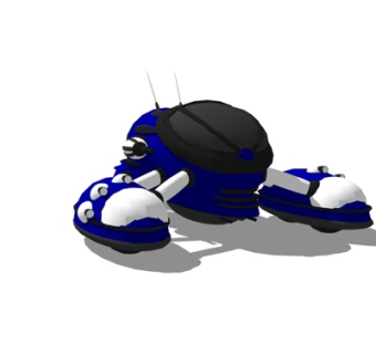 现代两栖全地形车su模型