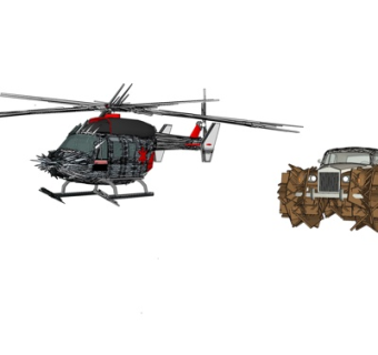 现代战斗载具su模型