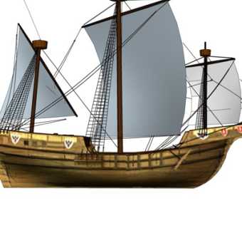北欧古代帆船su模型