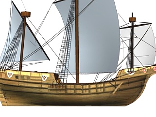 北欧<em>古代</em>帆船su模型