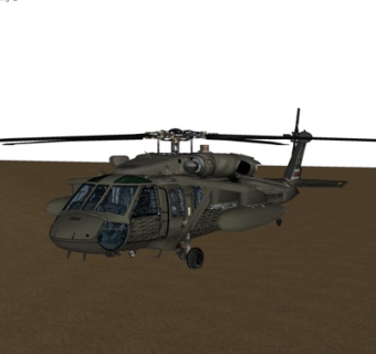 现代战斗直升机su模型