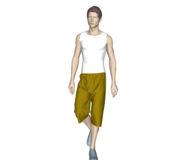 现代走姿男子su模型