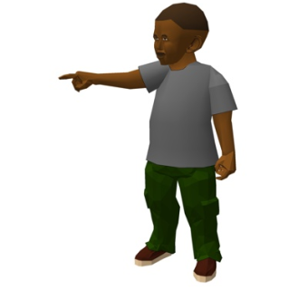 现代站姿男子su模型