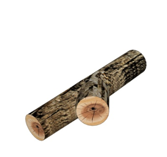 自然风木头小品su模型