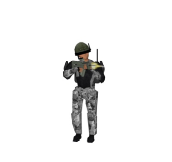 现代抢手角色su模型