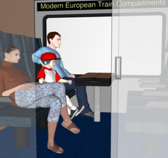 现代坐姿人物组合su模型