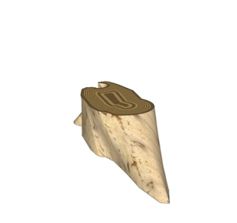 自然风木头小品su模型