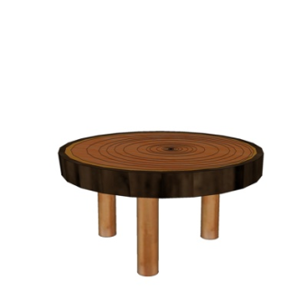 自然风木头茶几su模型