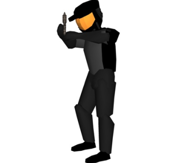 现代蒙面男子su模型