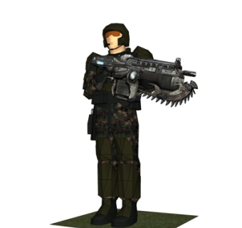 现代军人su模型