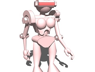 现代<em>机器人玩具</em>su模型