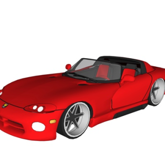 现代跑车su模型