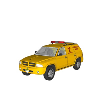 现代警车su模型