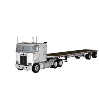 现代拖车su模型