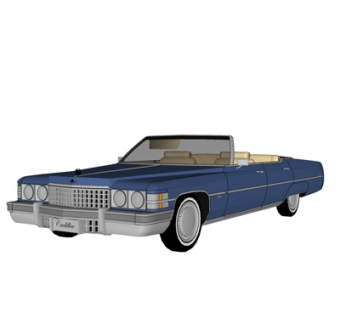 现代老爷跑车su模型