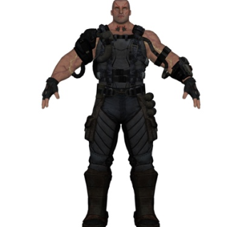 现代士兵男性su模型