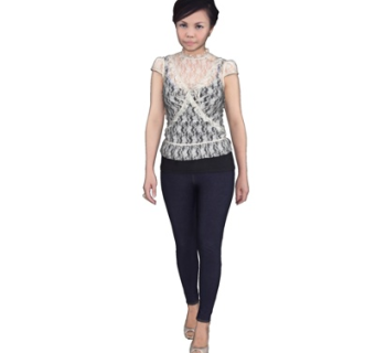 现代休闲女性su模型