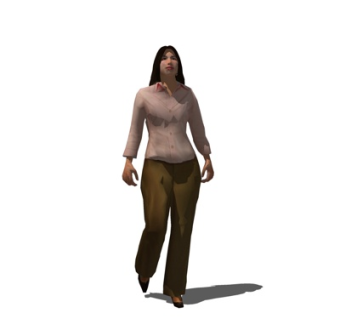 现代休闲女性su模型