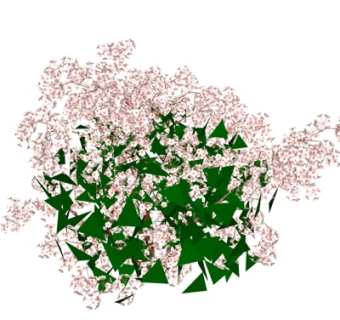 现代盆栽su模型