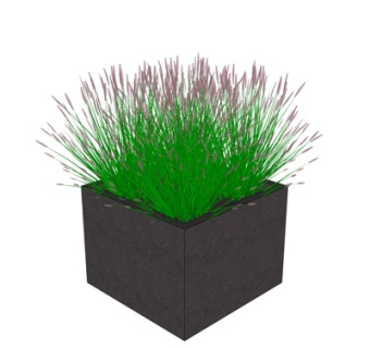 现代盆栽su模型