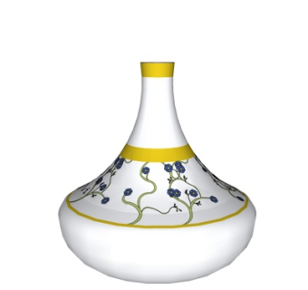 现代陶瓷花瓶su模型