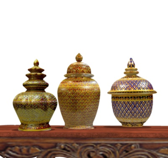 东南亚陶瓷器皿组合su模型