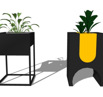 现代装饰品su模型