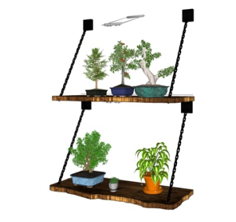 北欧置物架su模型