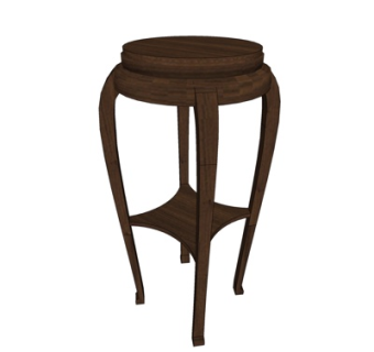 新中式边柜su模型