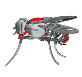 现代苍蝇积木su模型