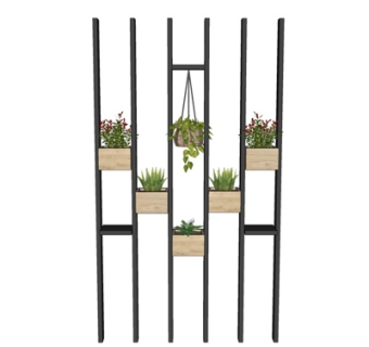 北欧置物架su模型