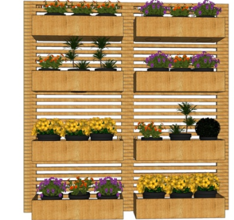 北欧置物架su模型