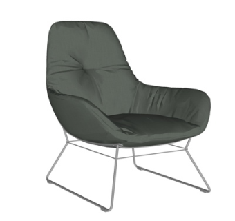 现代布艺休闲椅su模型