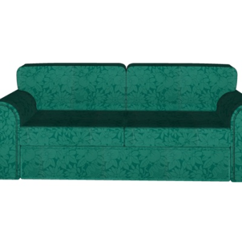 现代布艺双人沙发su模型