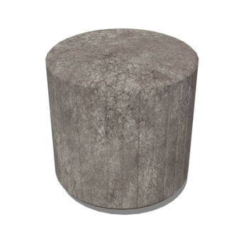 现代布艺圆凳su模型