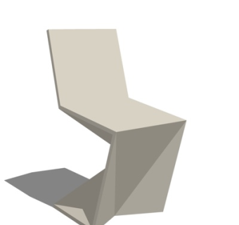 现代异形休闲椅su模型