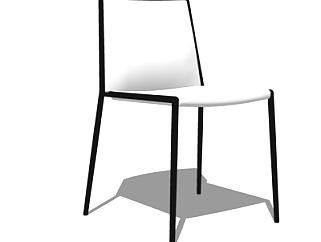 现代铁艺单椅su模型