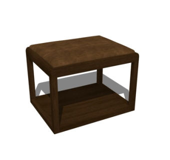 现代实木茶几su模型