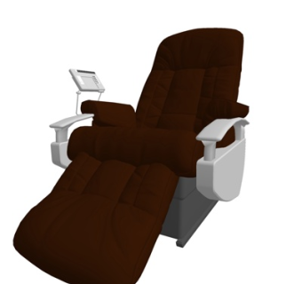 现代布艺按摩椅su模型