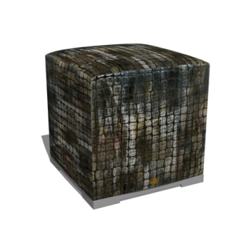 现代布艺凳子su模型