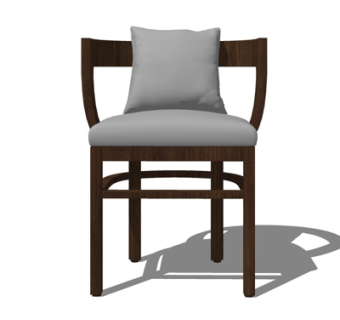 现代布艺单椅su模型