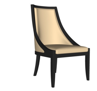 现代布艺单椅su模型