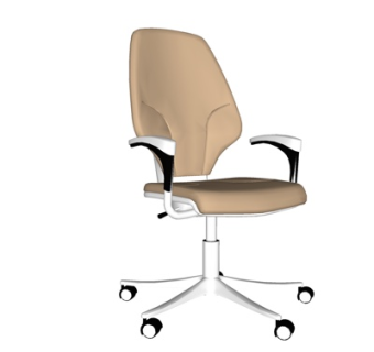 现代布艺办公椅su模型