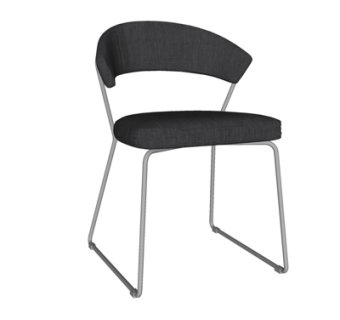 现代布艺单椅su模型