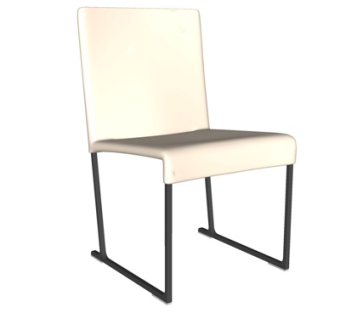 现代铁艺单椅su模型