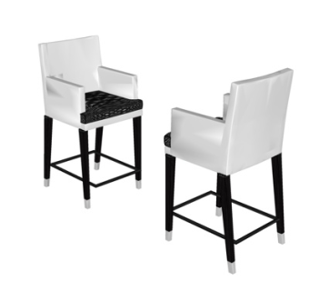 现代实木吧台椅su模型